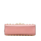 Gucci Small Pearl Studded Leather Padlock Crossbody