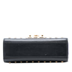 Gucci Small Pearl Studded Leather Padlock Crossbody