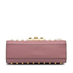 Gucci Small Pearl Studded Padlock Crossbody (SHG-9EXoma)