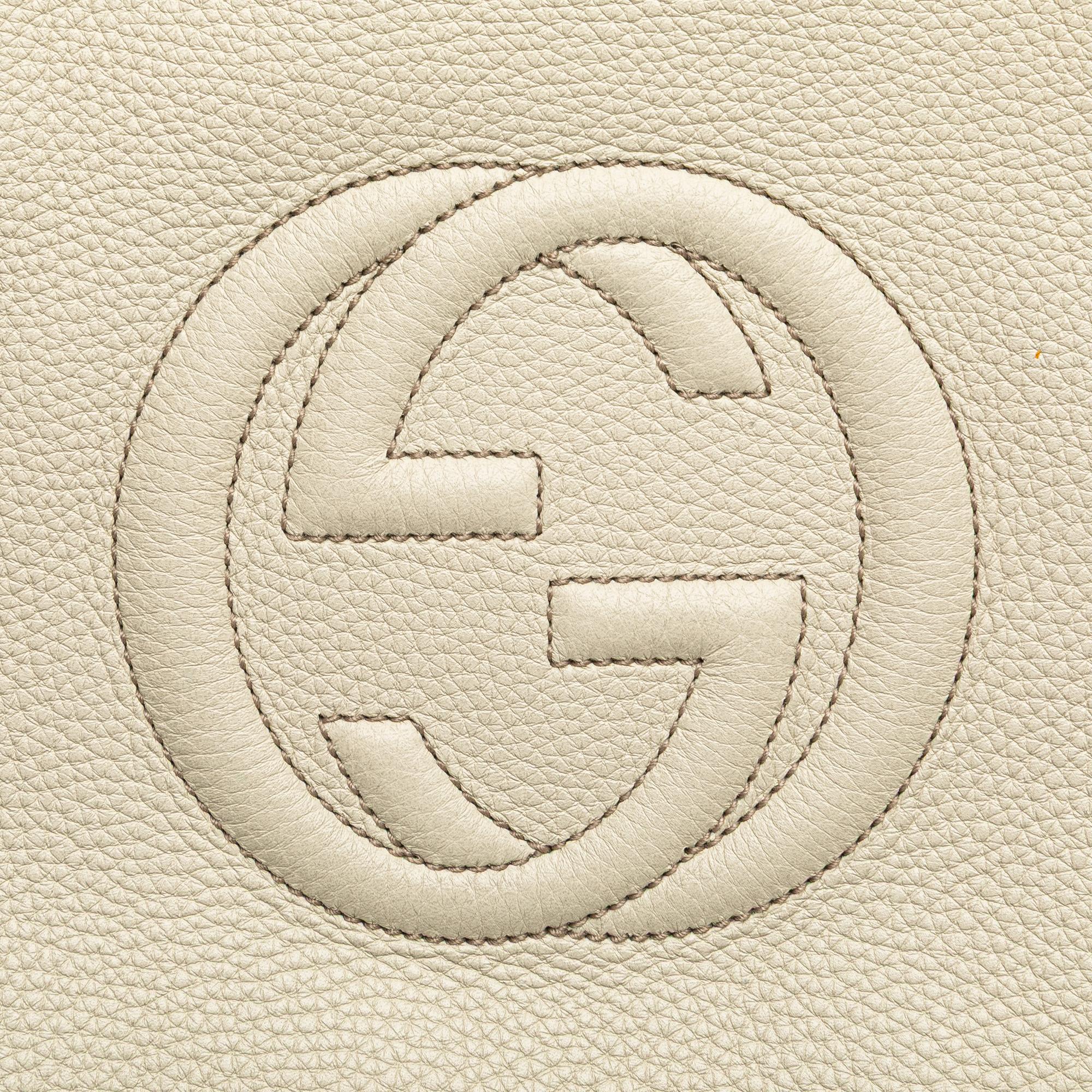 Gucci Small Pebbled Leather Soho Cellarius Satchel