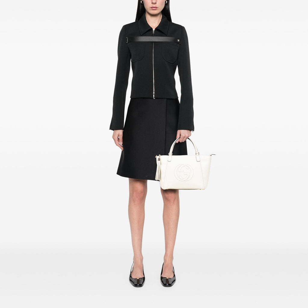 Gucci Small Pebbled Leather Soho Cellarius Satchel