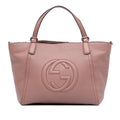 Gucci Small Pebbled Leather Soho Cellarius Satchel