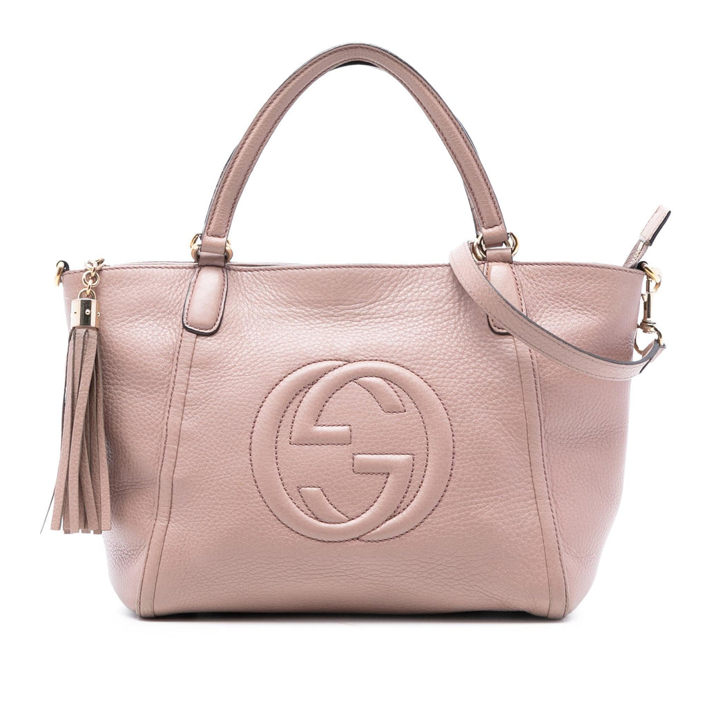 Gucci Small Pebbled Leather Soho Cellarius Satchel