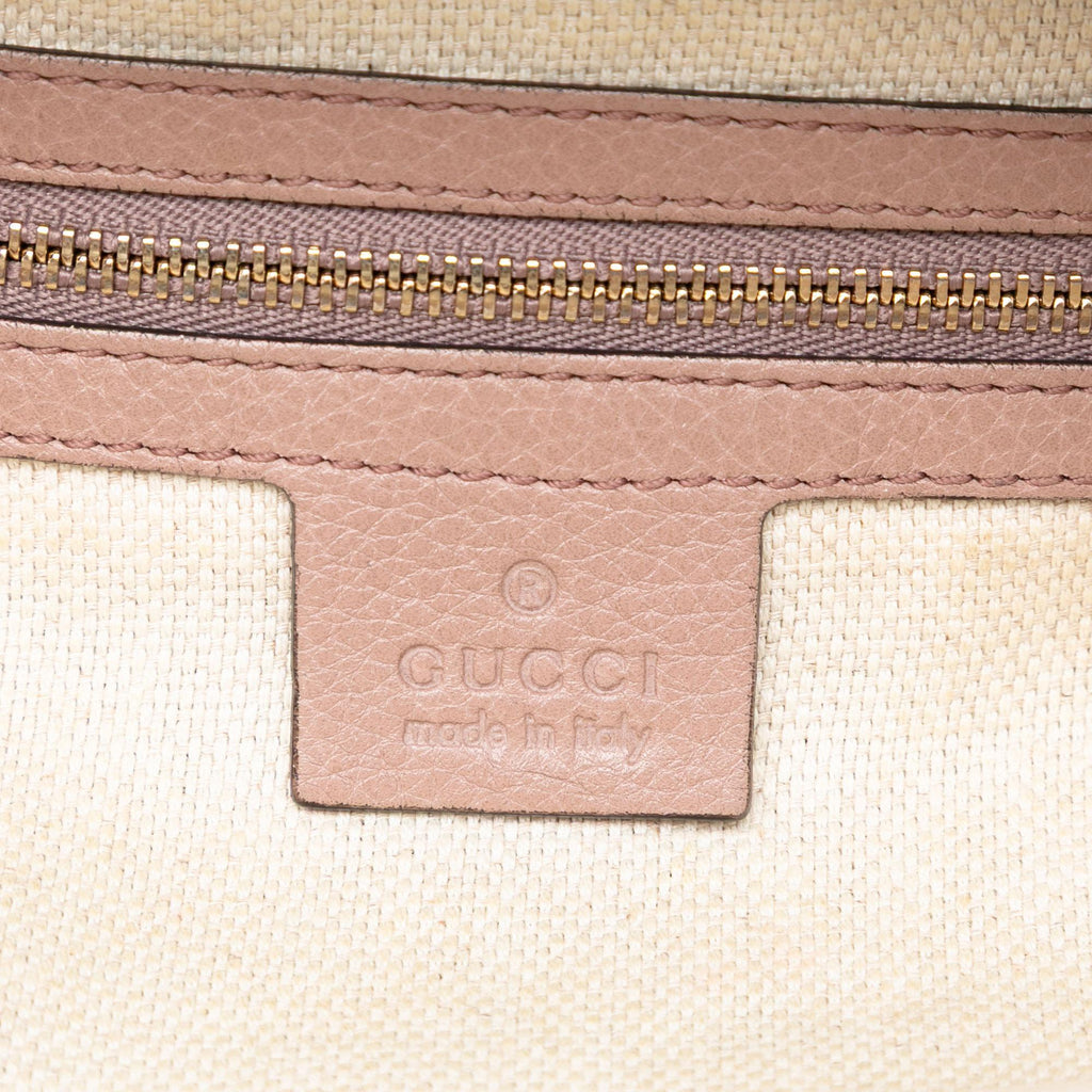 Gucci Small Pebbled Leather Soho Cellarius Satchel