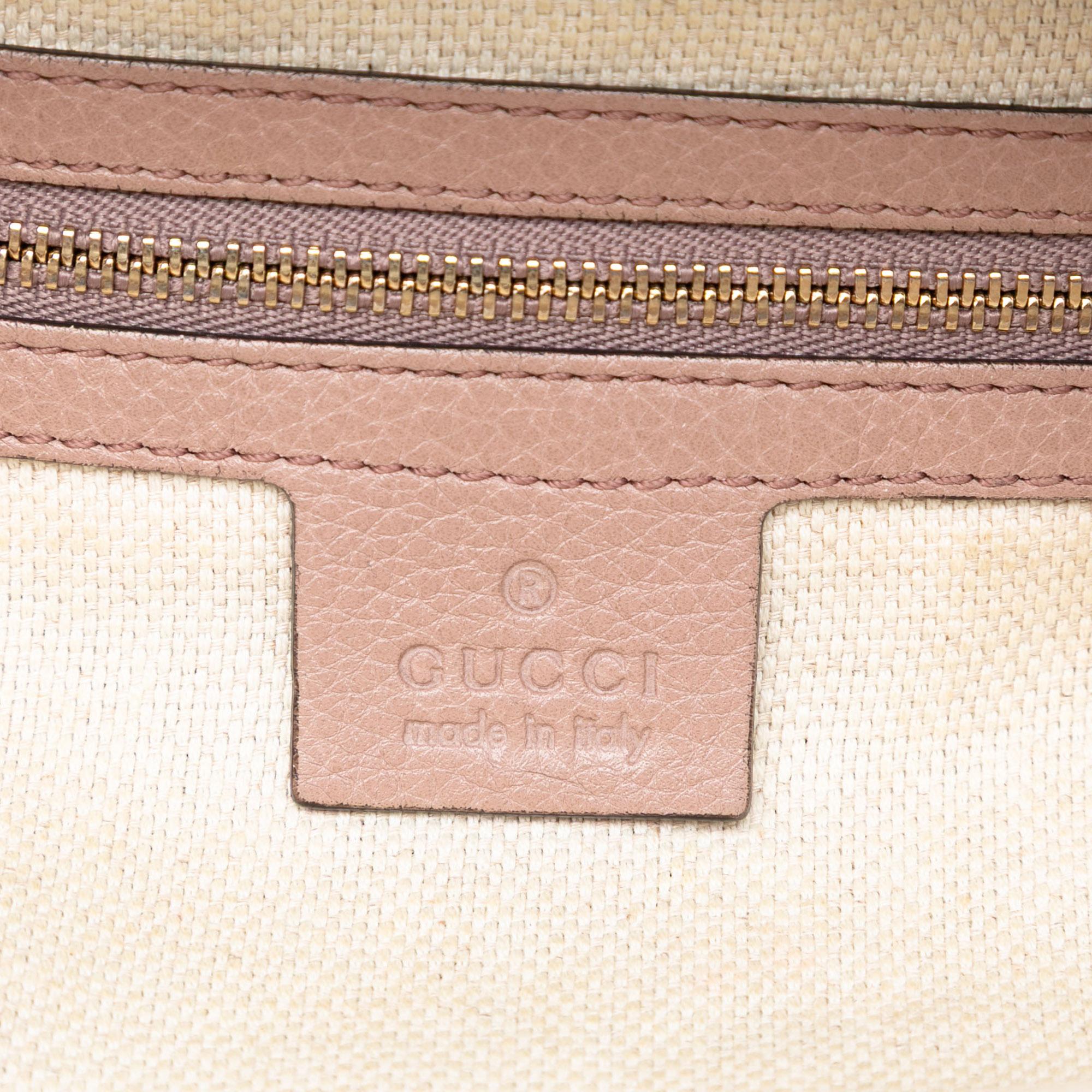 Gucci Small Pebbled Leather Soho Cellarius Satchel