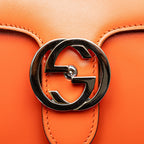 Gucci Small Polished Calfskin Interlocking G Dollar Crossbody