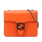 Gucci Small Polished Calfskin Interlocking G Dollar Crossbody