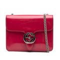 Gucci Small Polished Calfskin Interlocking G Dollar Crossbody
