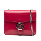Gucci Small Polished Calfskin Interlocking G Dollar Crossbody