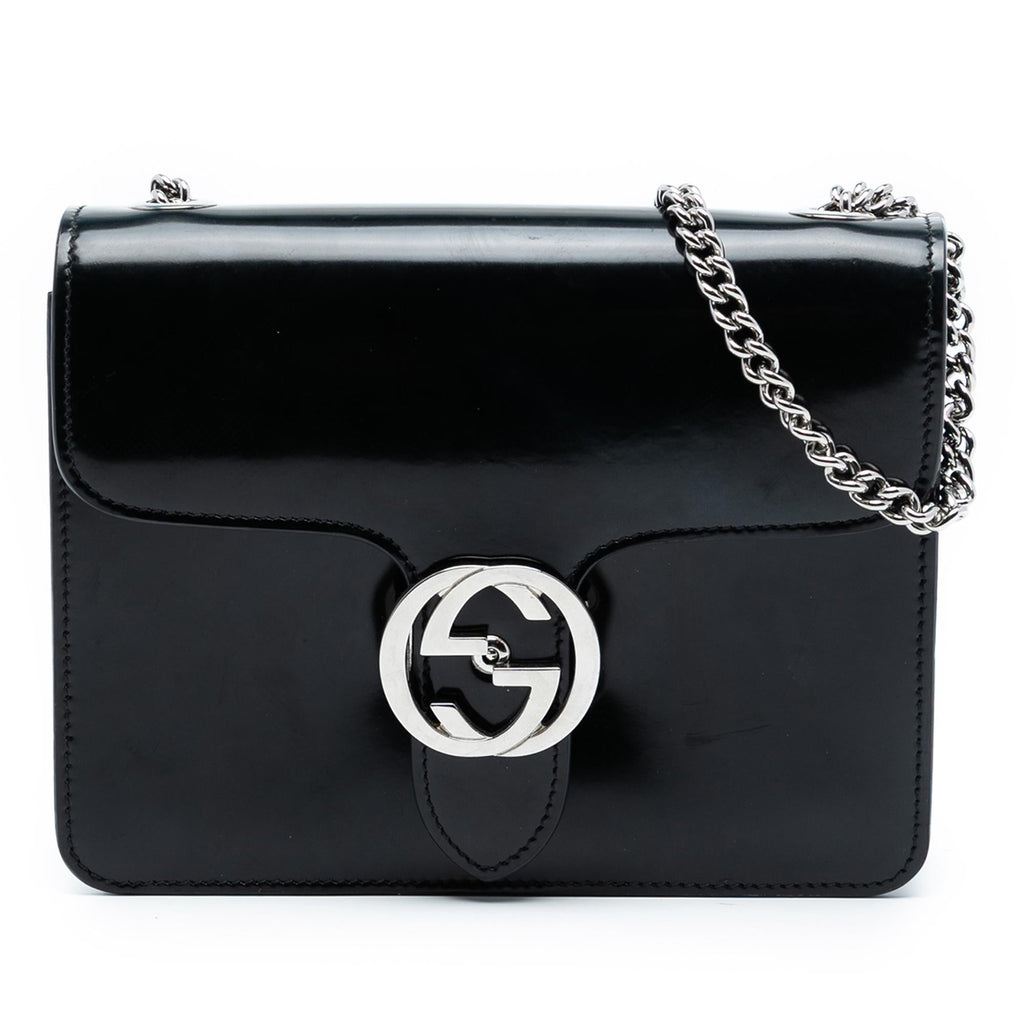 Gucci Small Polished Calfskin Interlocking G Dollar Crossbody