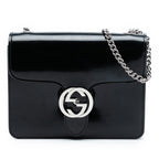 Gucci Small Polished Calfskin Interlocking G Dollar Crossbody