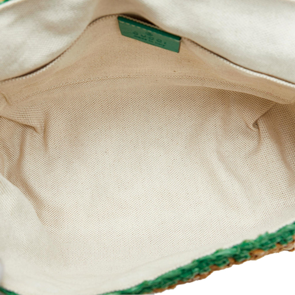 Gucci Small Raffia GG Marmont Crossbody (SHG-sRQ7mp)
