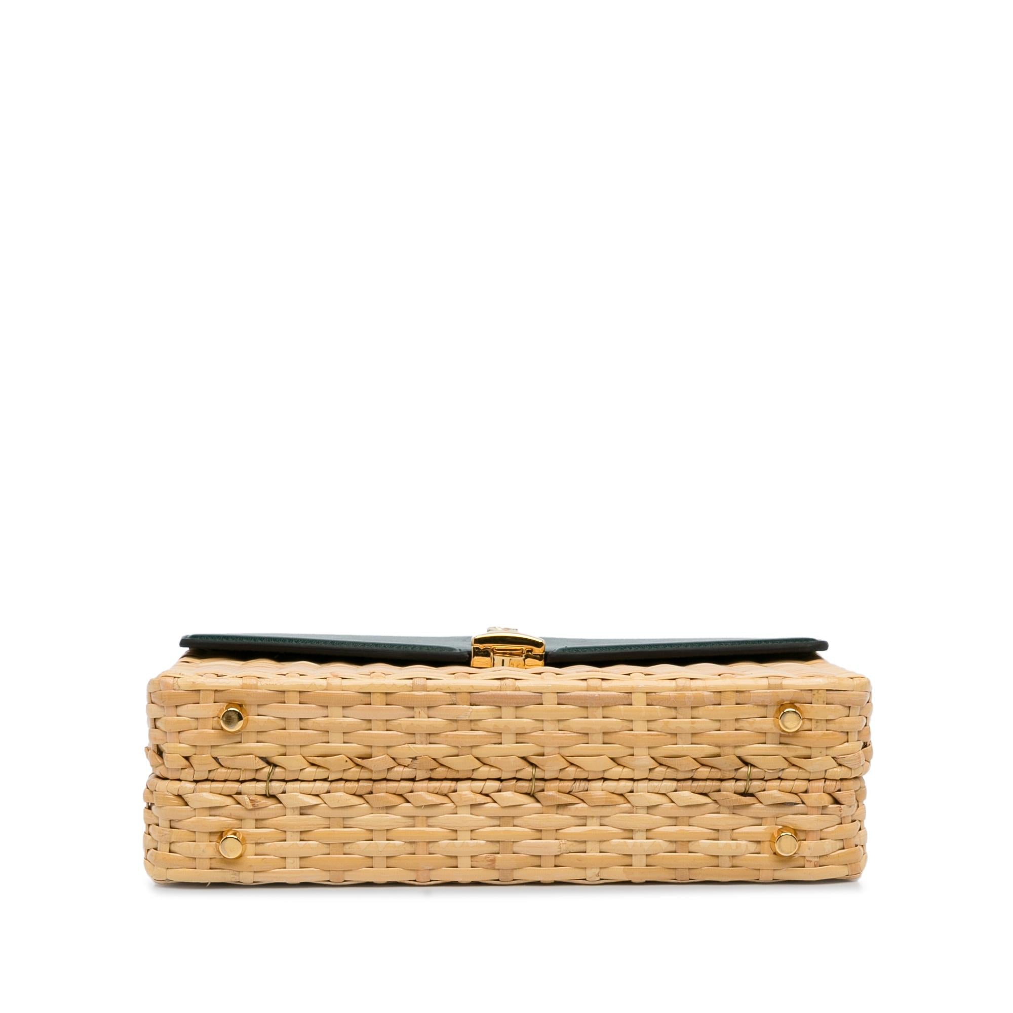 Gucci Small Sylvie Wicker Satchel (SHG-Wpjdzr)