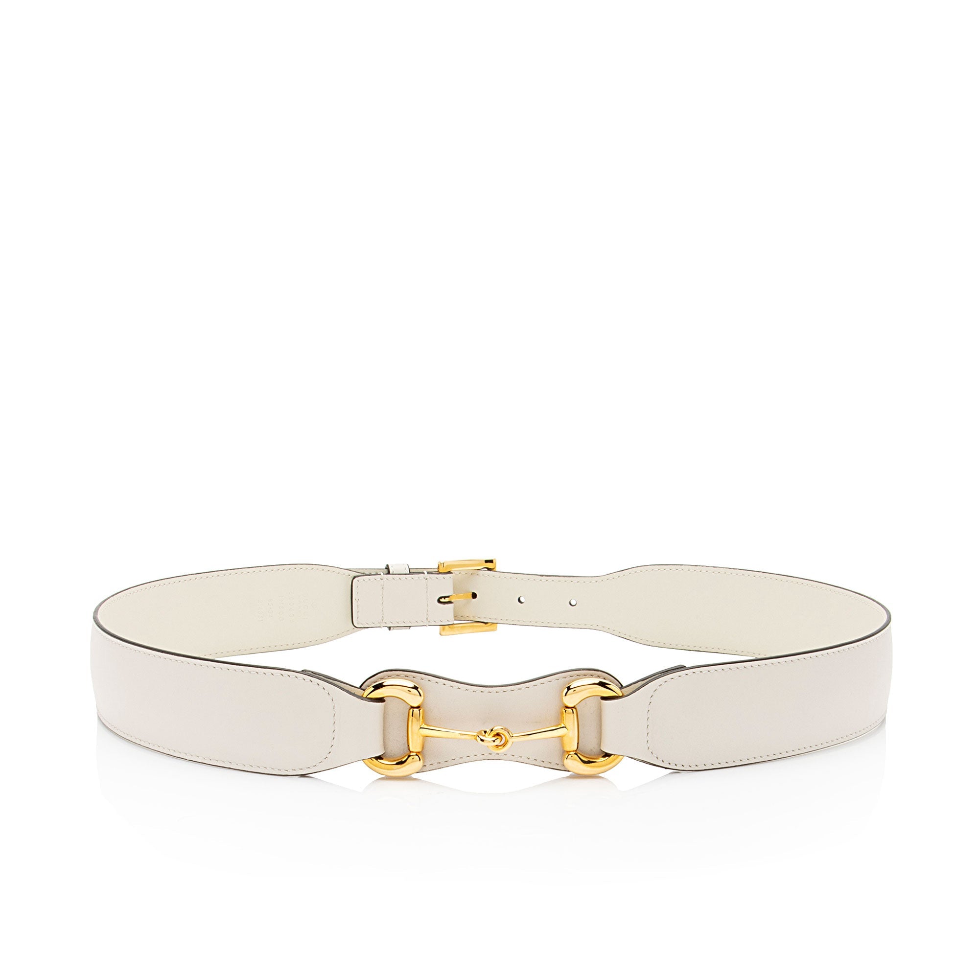 Gucci Smooth Leather Horsebit Belt - Size 34 / 85