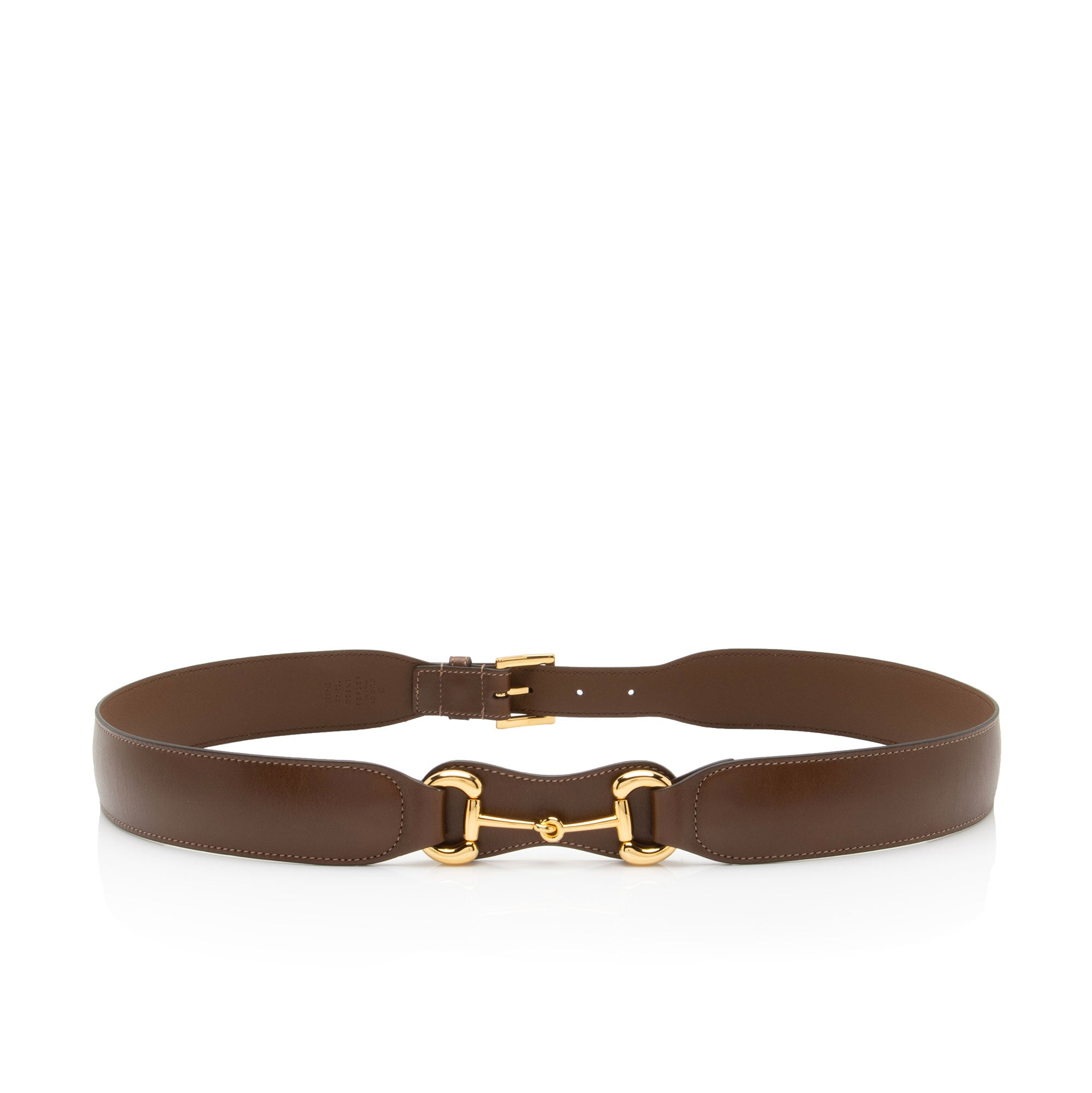 Gucci Smooth Leather Horsebit Belt - Size 38 / 97 (SHF-30Sj3A)