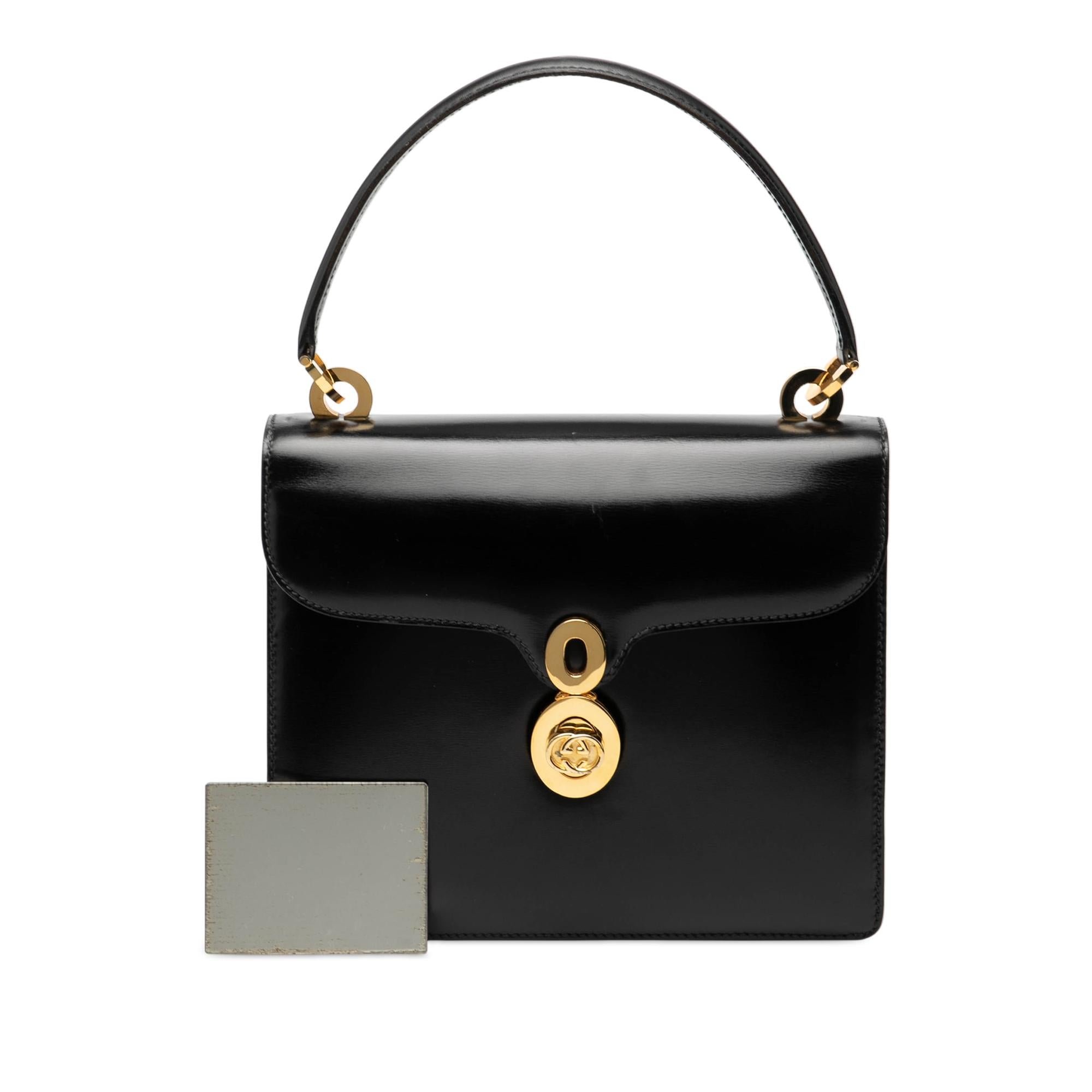 Gucci Smooth Leather Top Handle Bag
