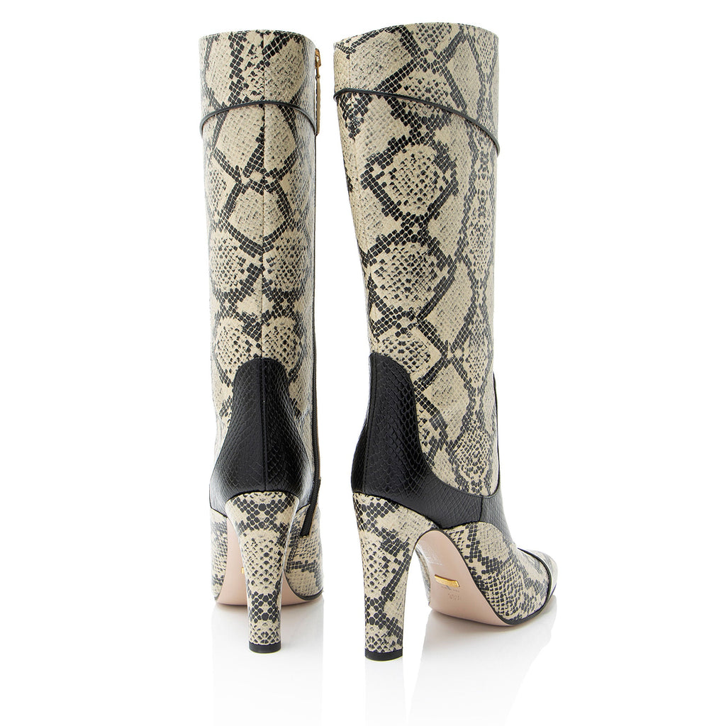 Gucci Snakeskin Leather Boots - Size 9.5 / 39.5