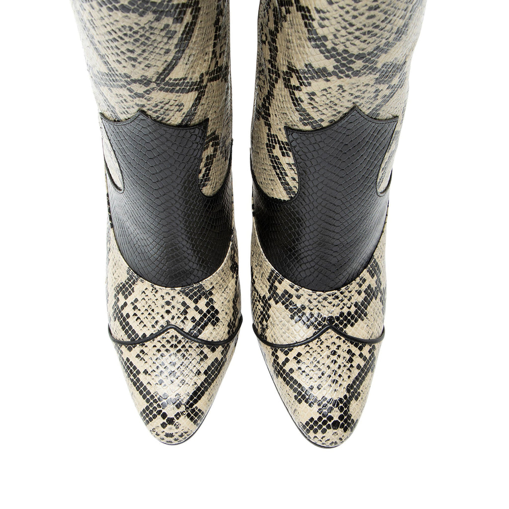 Gucci Snakeskin Leather Boots - Size 9.5 / 39.5