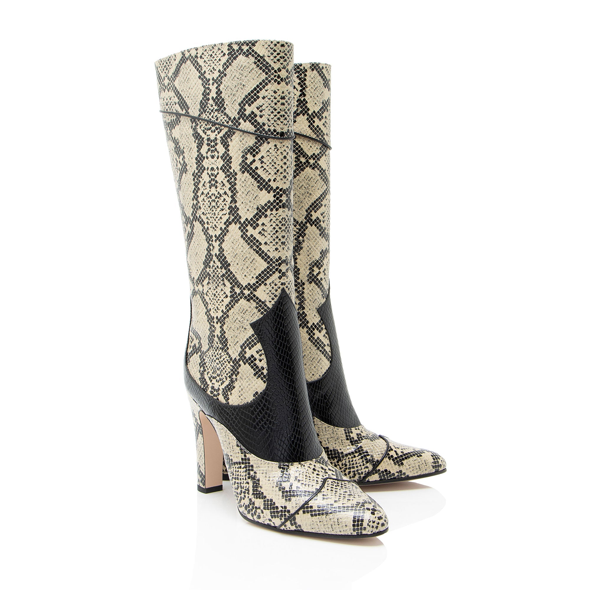 Gucci Snakeskin Leather Boots - Size 9.5 / 39.5