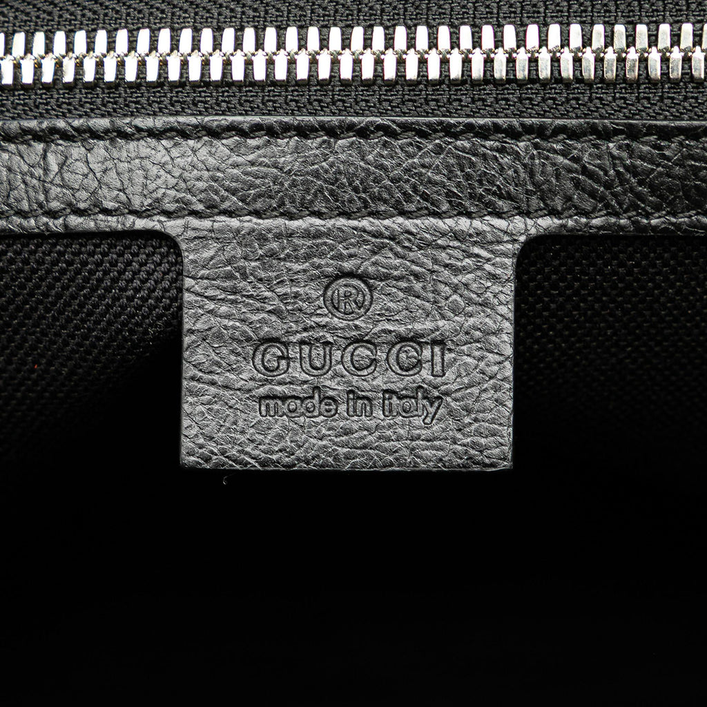 Gucci Soft Leather Interlocking G Portfolio Business Bag