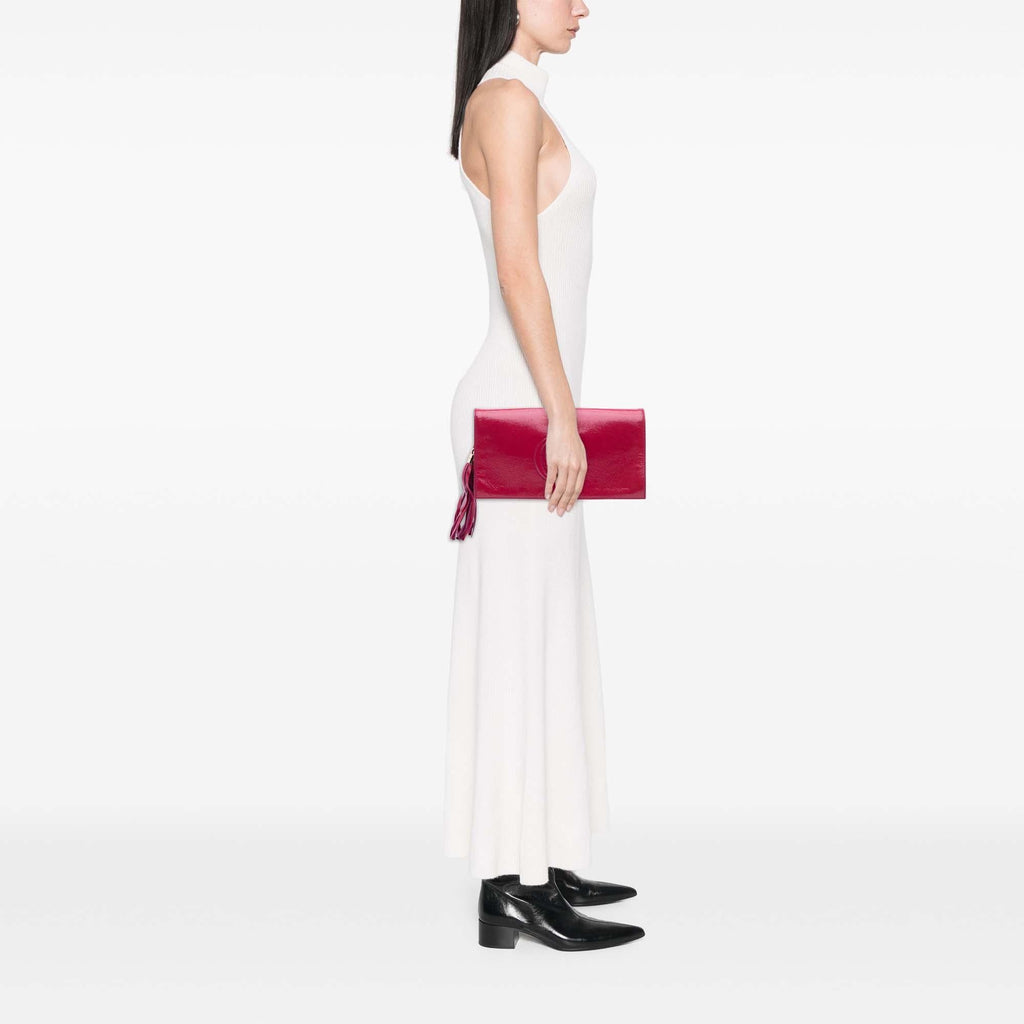 Gucci Soft Patent Soho Disco Clutch