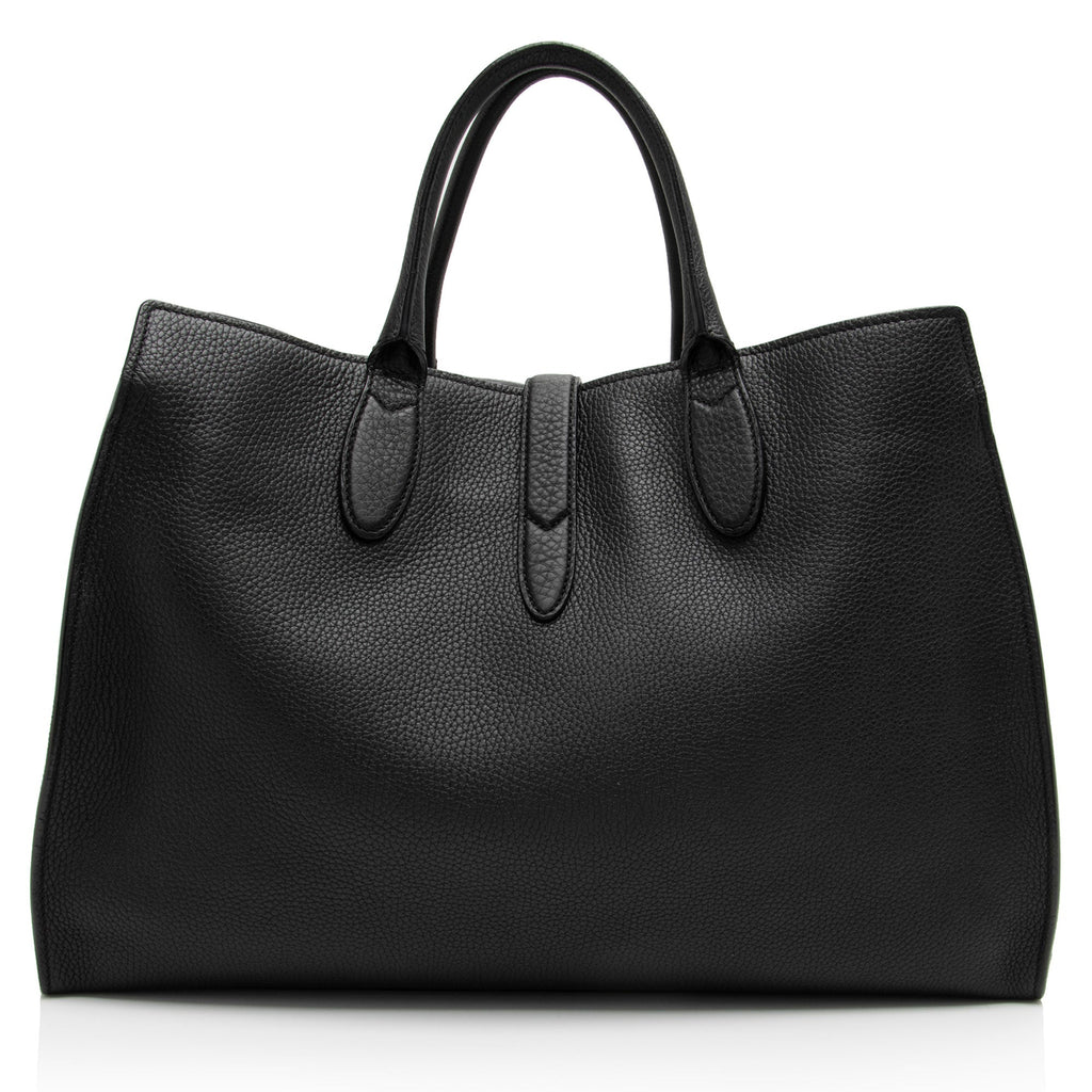 Gucci Soft Pebbled Leather Jackie Medium Tote - FINAL SALE (SHF-8Qshpx)