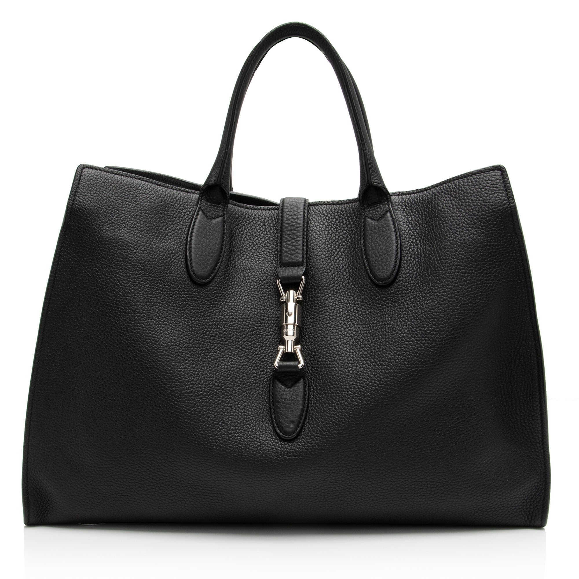 Gucci Soft Pebbled Leather Jackie Medium Tote - FINAL SALE (SHF-8Qshpx)
