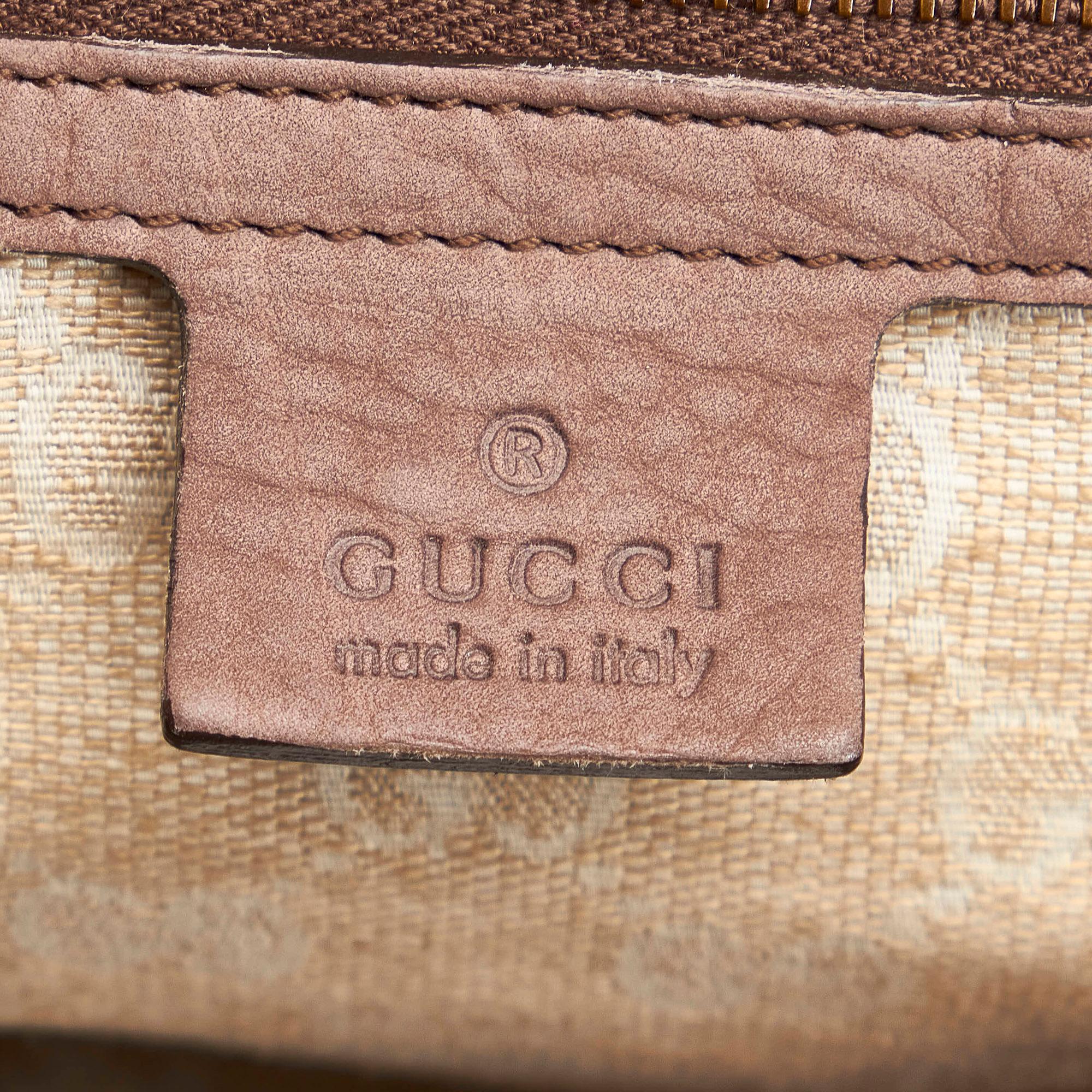 Gucci Soft Stirrup Nubuck Leather Shoulder Bag (SHG-27862)