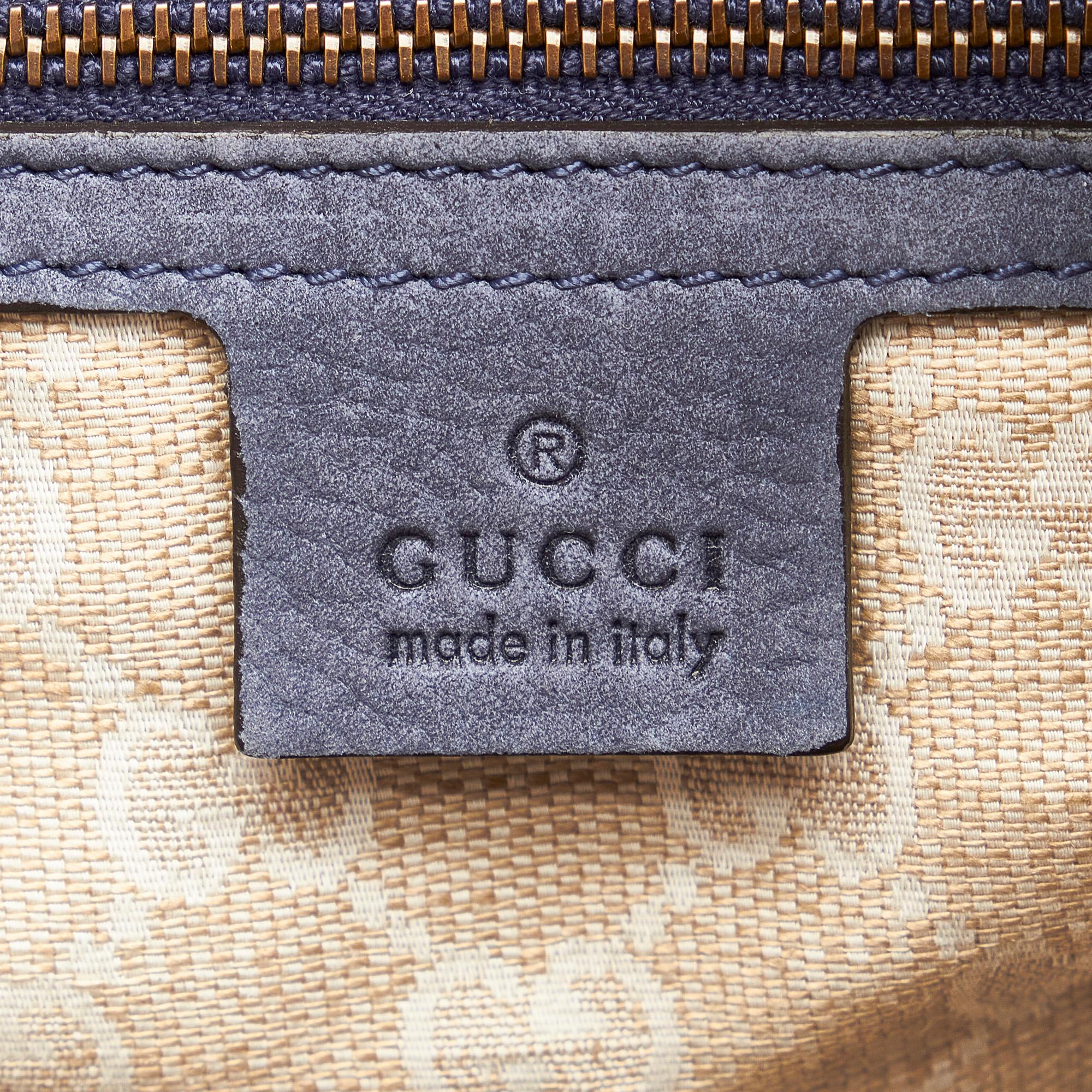Gucci Soft Stirrup Nubuck Leather Tote Bag (SHG-31917)