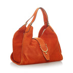 Gucci Soft Stirrup Nubuck Leather Tote Bag (SHG-32597)