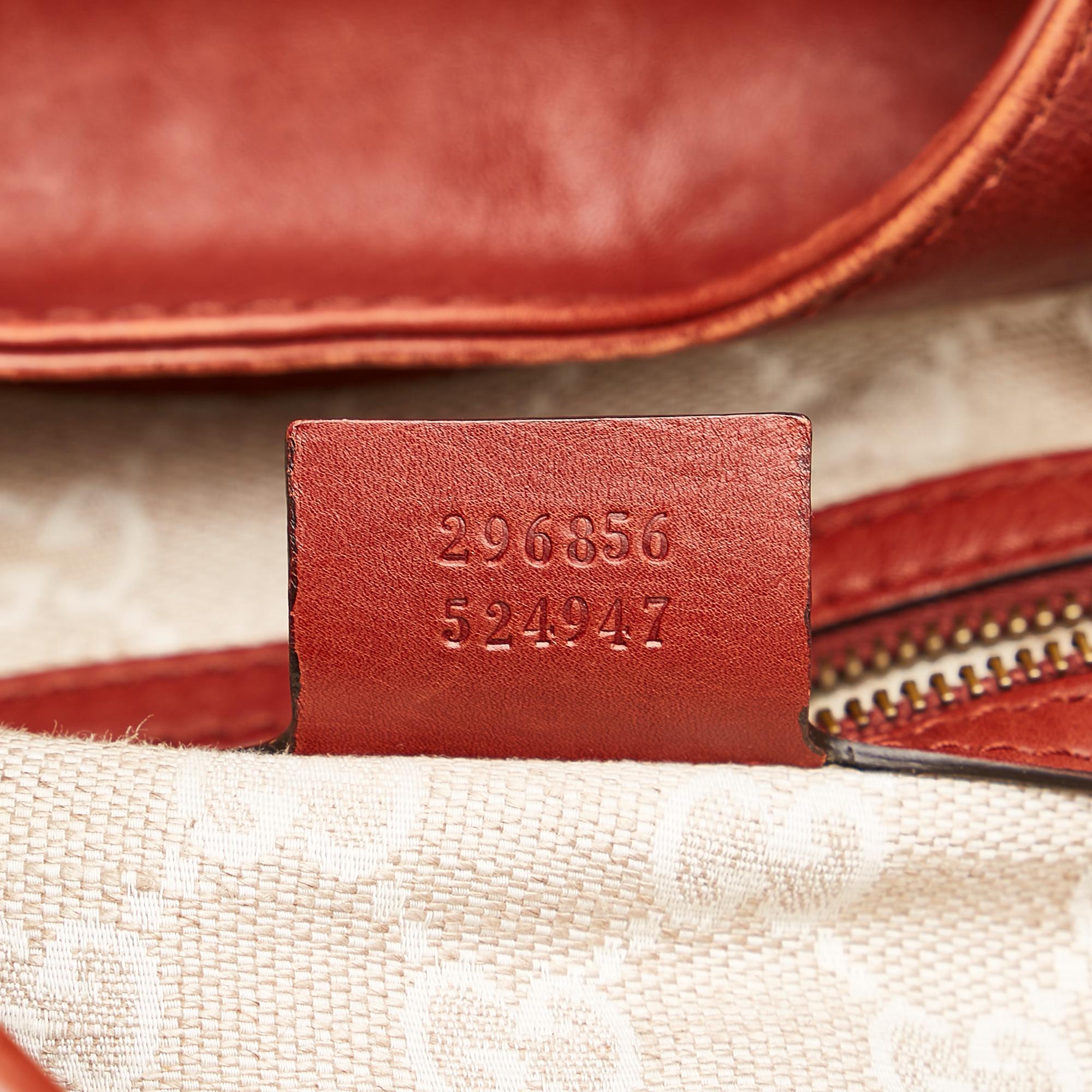 Gucci Soft Stirrup Nubuck Leather Tote Bag (SHG-33805)
