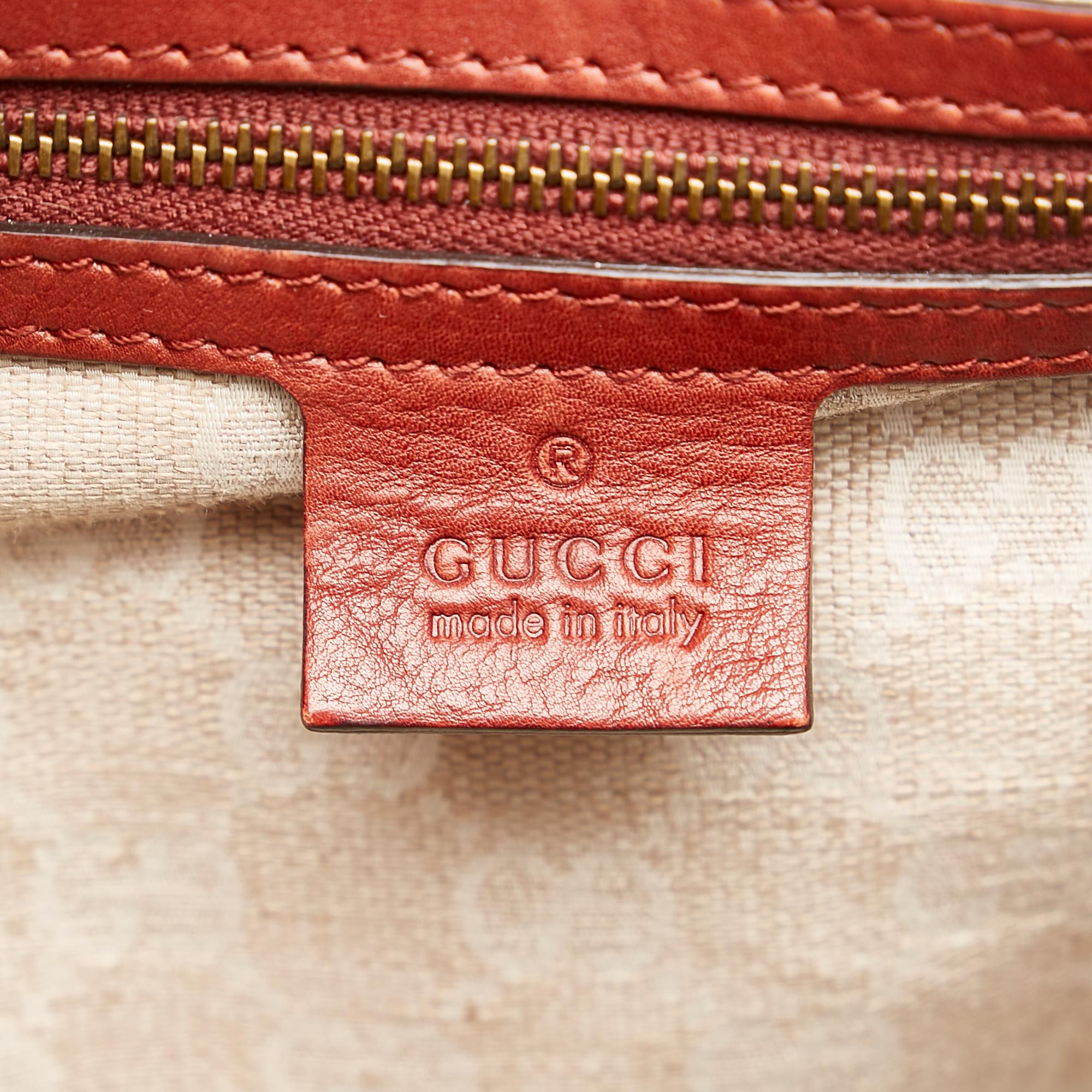 Gucci Soft Stirrup Nubuck Leather Tote Bag (SHG-33805)
