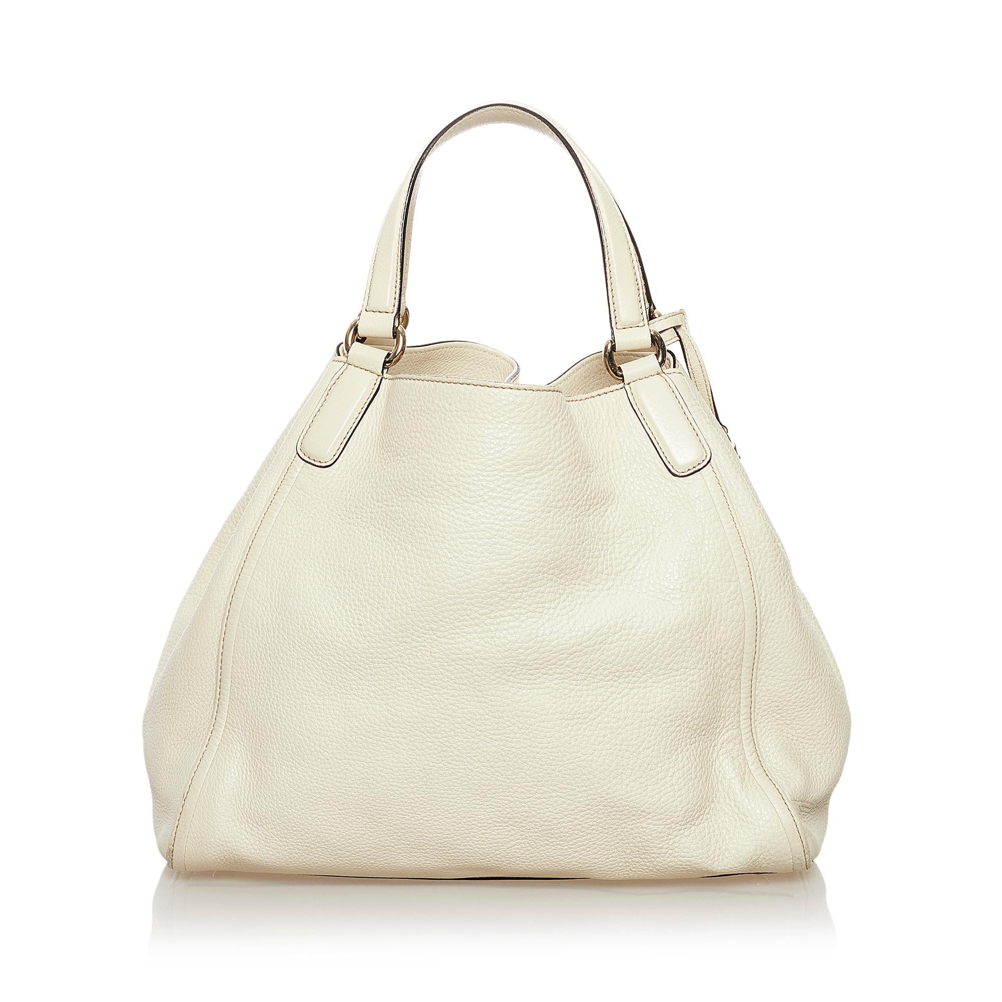 Gucci Soho Cellarius Leather Tote Bag (SHG-32400)