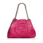 Gucci Soho Chain Leather Tote Bag (SHG-35942)