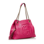 Gucci Soho Chain Leather Tote Bag (SHG-35942)
