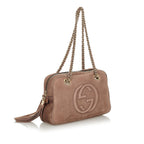 Gucci Soho Chain Nubuck Leather Shoulder Bag (SHG-24383)