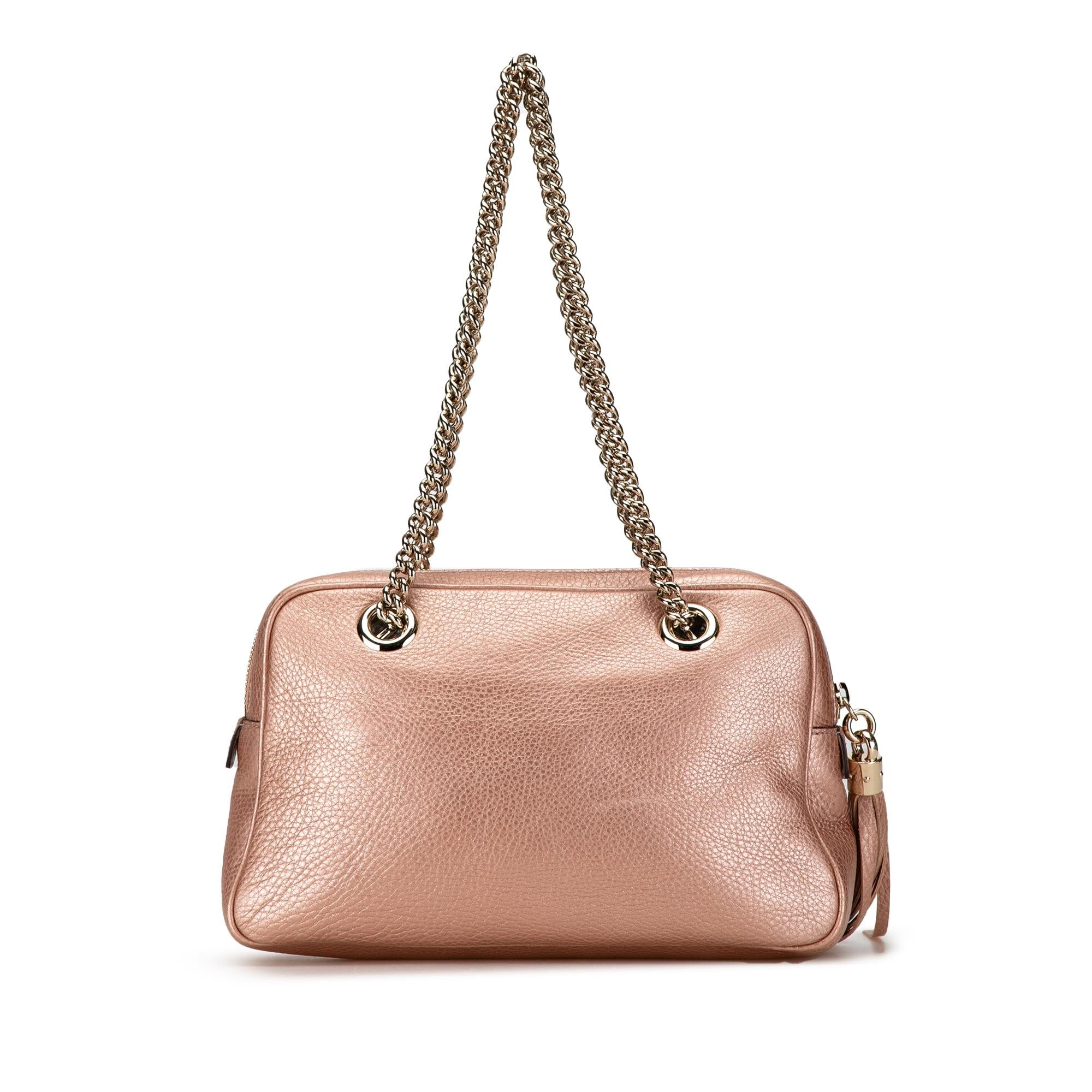 Gucci Soho Chain Zip Shoulder Bag (SHG-yJU7PY)