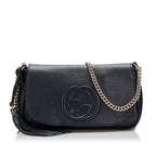 Gucci Soho Flap Chain Crossbody Bag (SHG-hBJ0wb)
