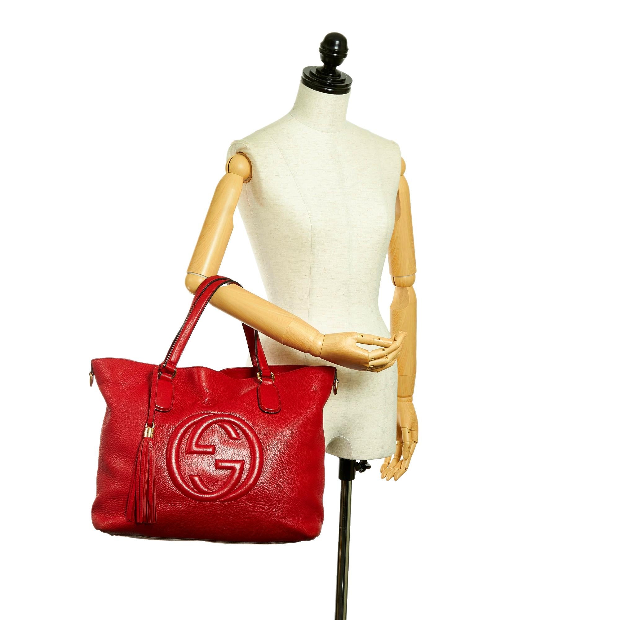 Gucci Soho Working Leather Tote Bag (SHG-31414)