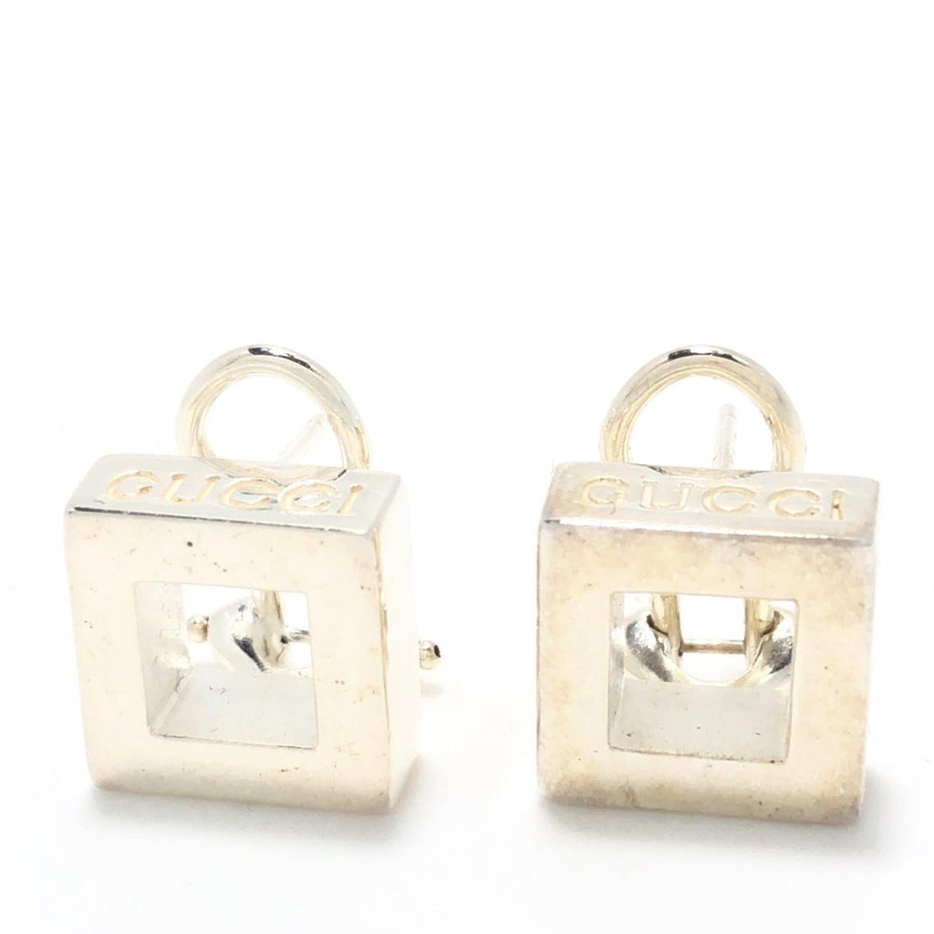 Gucci Square Metal Clip on Earrings (SHG-4enAGU)