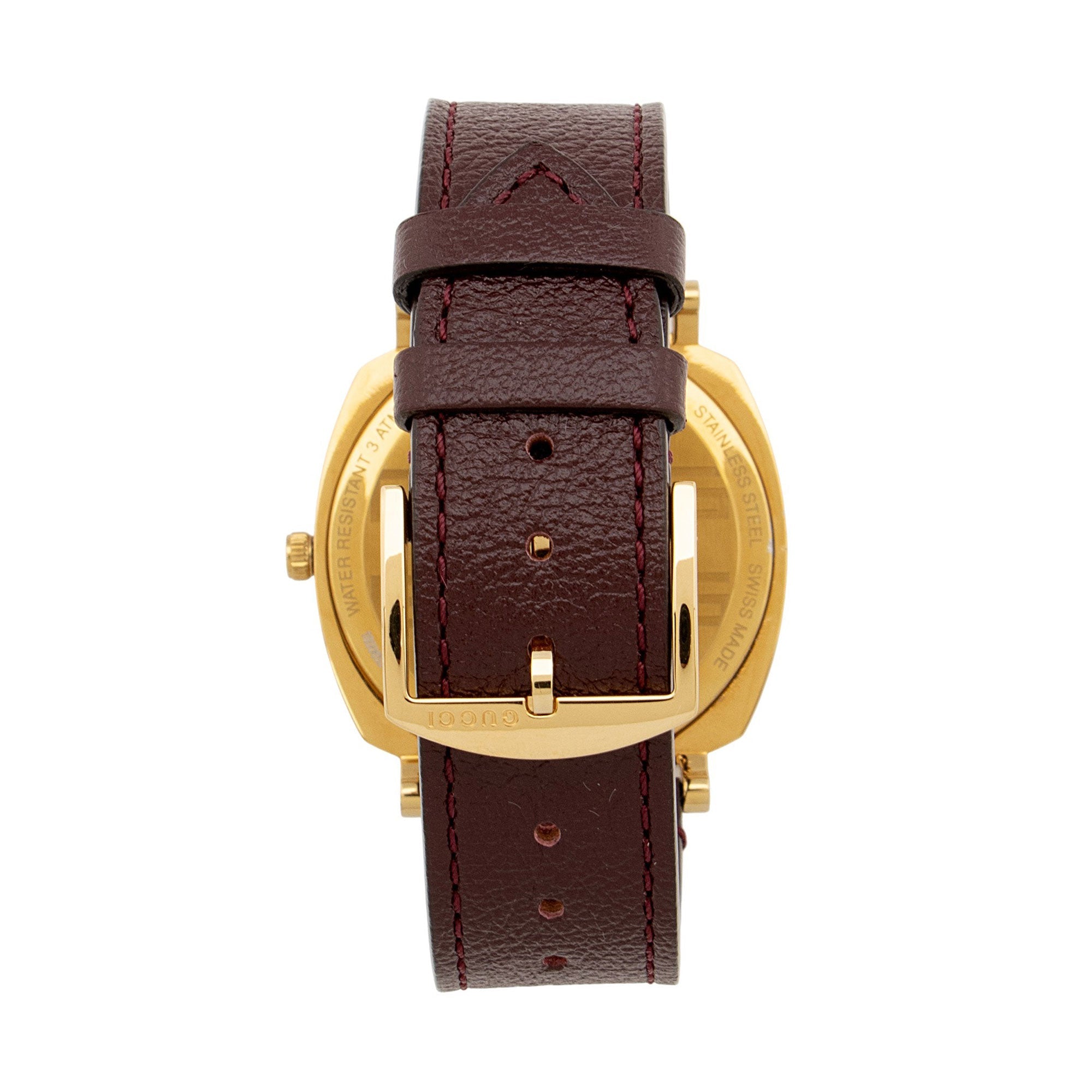 Gucci Stainless Steel Leather Grip Watch