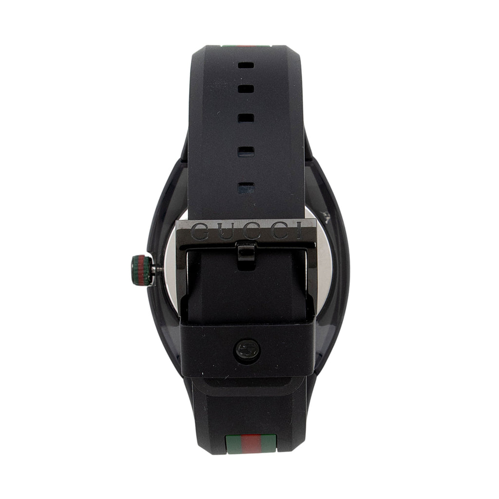 Gucci Stainless Steel Rubber GG Sync Watch (SHF-jivqmb)