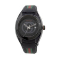 Gucci Stainless Steel Rubber GG Sync Watch (SHF-jivqmb)
