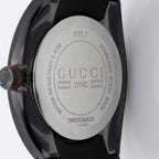 Gucci Stainless Steel Rubber GG Sync Watch (SHF-jivqmb)