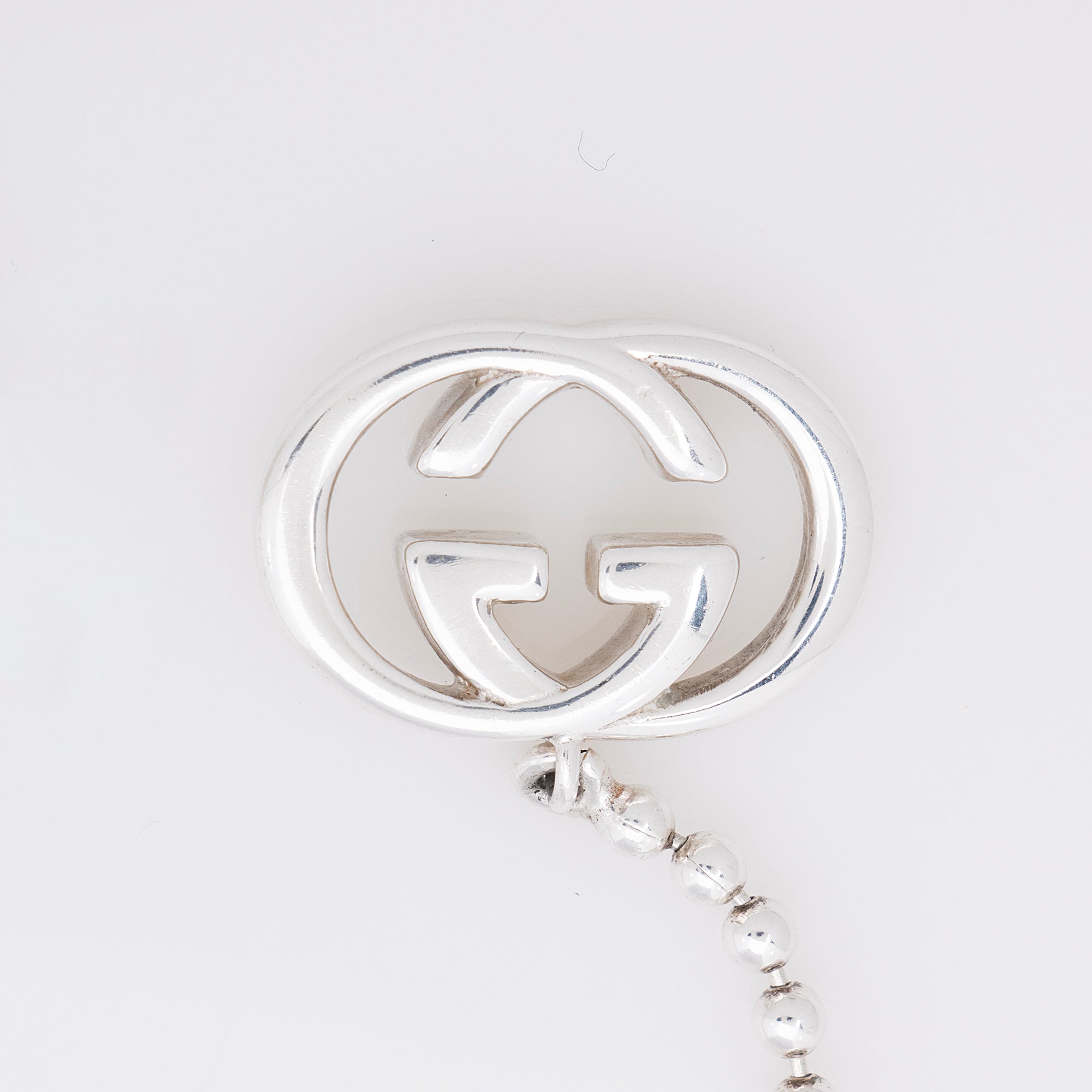 Gucci Sterling SIlver Interlocking G Toggle Bracelet
