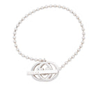 Gucci Sterling SIlver Interlocking G Toggle Bracelet