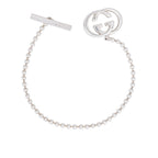 Gucci Sterling SIlver Interlocking G Toggle Bracelet