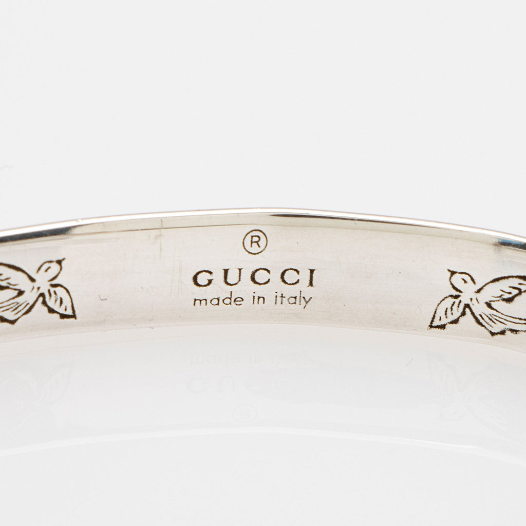 Gucci Sterling Silver Blind For Love Cuff