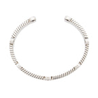 Gucci Sterling Silver Chain Interlocking G Station Cuff