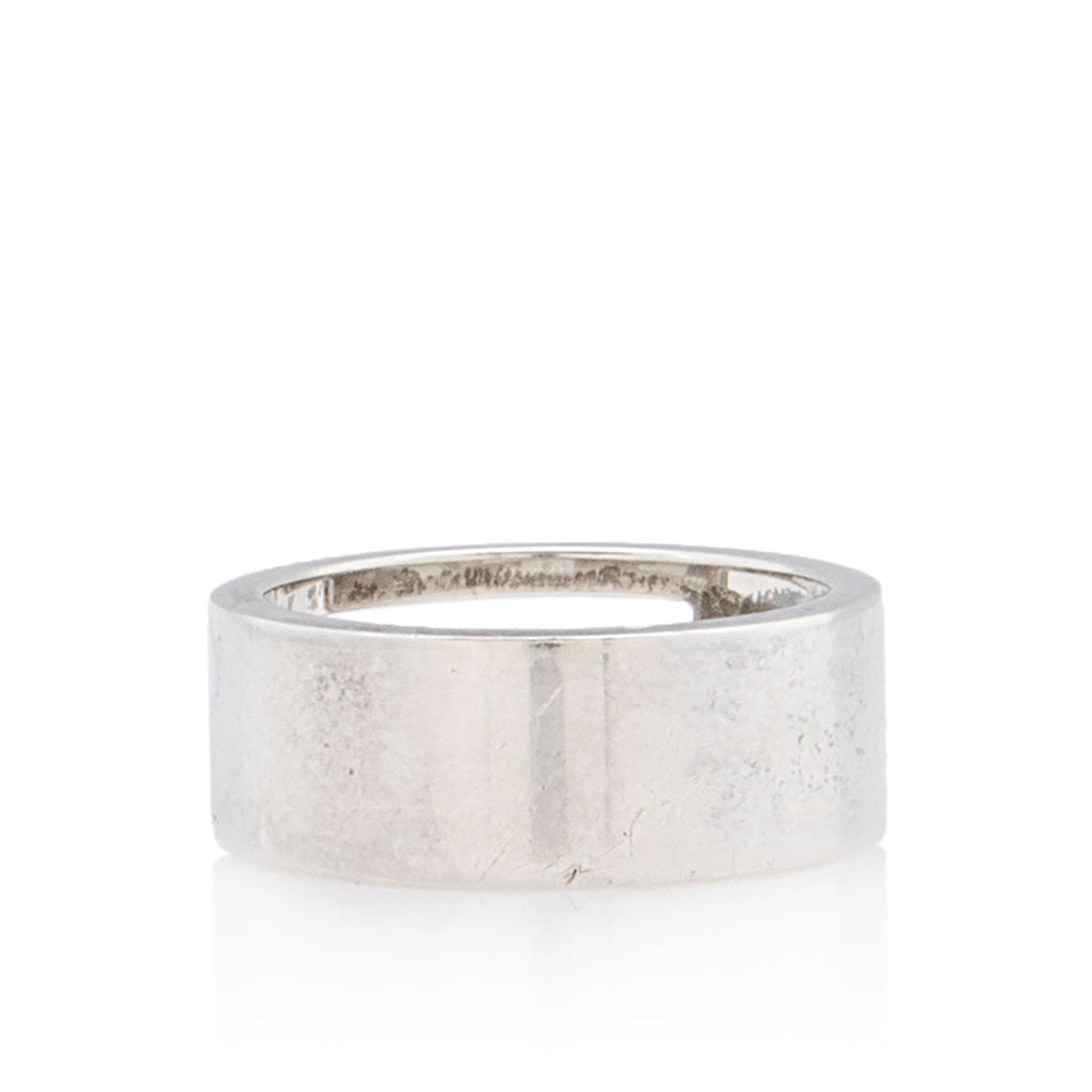 Gucci Sterling Silver Cutout G Thin Ring - Size 7 1/2